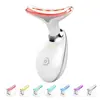 Dispositivo de Massagem para Pescoço Bonito Transfronteiriço Dispositivo para Rugas no Pescoço 7 Cores Dispositivo de Importação Dispositivo de Beleza com Vibração Dispositivo V-Face Dispositivo Especial Pequeno Golfinho para Pescoço Bonito