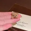 Anillo Abierto de Oso Marrón Lindo para Mujer 2025 Nuevo Popular Anillo Apilable Extraño y Raro Anillo para Dedo Índice de Otoño e Invierno