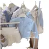 Ningli26 Suéter Cardigan de Punto para Niñas Estilo Nuevo Primavera y Otoño Dulce Bebé Dulce Top