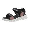 Sandalias Deportivas 2024 Nuevas de Verano para Mujer Celebridad de Internet de Fondo Plano Estudiante Casual Zapatos de Playa Suela Suave Ligeras Ins Tendencia