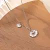 Pingente Ruyi Yiluyin em Prata de Lei S925 Banhado a Ouro Novo Estilo Chinês, Versátil e Estiloso, Adequado para o Dia a Dia, Conjunto de Corrente de Clavícula em Prata
