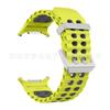 Para Samsung Galaxy Watch7 Ultra Correa de Silicona Marina Bicolor Oficial Banda Deportiva de Doble Hebilla