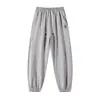 Pantalones finos de verano de secado rápido para hombre, pantalones casuales de seda helada para hombre, pantalones cortos holgados, pantalones jogger de moda, pantalones deportivos