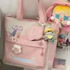 Bolso de Mano con Cremallera de Nailon para Campus Nuevo para Clases de Tutoría, Alto Valor Estético, Gran Capacidad, Bolso Cruzado de Hombro Portátil para Estudiantes
