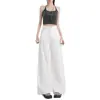 Jeans Tencel de 2 colores 26 Mujer Verano Delgado Baja Estatura Cintura Alta Holgado Adelgazante Caída Pierna Ancha Pantalones Dropshipping