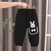 Calças de Veludo Plus para Meninas Outono e Inverno 2026 Novas Estilosas Roupa Externa para Menininhas Calças Jogger Casuais de Coelho Dropshipping