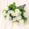 Pequeño Ramo de Flores Artificiales de Margarita, Flores Secas de Manzanilla, Flores Falsas, Flores de Seda, Decoración de Mesa para Sala de Estar, Accesorios para Fotografía de Picnic