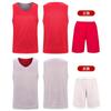 Traje de baloncesto de doble cara, ropa de verano para niños y hombres, traje de entrenamiento, uniforme de equipo de competición, impresión, ropa deportiva para estudiantes de primaria.