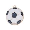 Colgante de Aleación con Goteo de Aceite Fútbol Voleibol Baloncesto Béisbol Colgante DIY Llavero Casero Pendientes Accesorios de Joyería