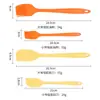 Espátula de Silicona, Espátula Gruesa para Crema, Herramienta Pequeña para Hornear, Raspador de Comida para Pasteles, Espátula para Mezclar