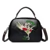 Bolso de Mujer Estilo Nuevo 2026, Bolso Cruzado de Hombro Único, Bordado Estilo Chino, Bolso Almohada de Cuero Genuino de Gama Alta, Bolso para Mamá de Mediana Edad