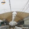 Diseño de cono invertido de estructura de membrana parasol de estación de ferrocarril y plataforma de tren ligero, resistencia sísmica, al viento y a la nieve