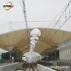 Estrutura de Membrana para Cobertura de Estação de Trem e Plataforma de VLT Personalizada, Design de Cone Invertido, Resistência Sísmica, Eólica e à Neve