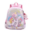 Nova Mochila Escolar Infantil Feminina Fofa Desenho Animado Unicórnio Mochila Leve para Reduzir o Peso Mochila de Jardim de Infância Transfronteiriça