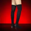 Qinghe Calcetines Largos de Terciopelo 80D Hasta la Rodilla Calidez para Habitación con Aire Acondicionado Calcetines de Dedos Separados Cinco Dedos Rodilleras Calcetines de Compresión Hombres Mujeres