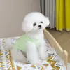 Chaleco de Ropa para Mascotas para Gatos y Perros: Teddy, Bichón, Schnauzer, Pomerania, Bulldog Francés - Chaleco Rayado Fino de Malla - 25