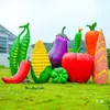 Esculturas de Frutas e Vegetais de Simulação para Exterior Fibra de Vidro Jardim Gramado Paisagem Modelos de Repolho Milho Pimenta Ornamentos Grandes