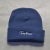 Gorro de lana de otoño e invierno, nuevo gorro de punto con letras bordadas, gorro de lana para siempre, gorro de esquí sencillo.