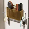 Caixa de armazenamento de máscara facial, porta-pentes para lavatório de toucador, organizador de faixa de cabelo e elástico para cabelo para mesa de banheiro
