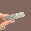 Nuevo Pasador Estilo Coreano Moda Clip Lateral de Diamantes Completos Súper Brillante Gama Alta Clip Sencillo para Flequillo Clip Bb Accesorio para el Cabello Transfronterizo