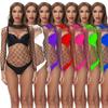 Nova lingerie sexy uma peça de roupa rede rede de pesca rasgado europeu e americano Comércio exterior entrega de uma peça oca sexy cueca w528