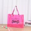 Bolsa de Mão Holográfica a Laser de PVC Gelatina Presente TPU Plástico Iridescente Bolsa Tote Lembrança Portátil Semi-Transparente Grande Capacidade