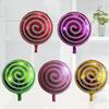 Globo de aluminio redondo de 18 pulgadas con forma de piruleta para fiesta de cumpleaños, globo de aluminio con forma de caramelo, globo para arreglos de boda, venta al por mayor