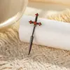 Henson Novos Brincos de Osso da Orelha com Haste de Parafuso em Forma de Cruz com Zircônia Micro-Incrustada Brincos de Piercing para Casal de Alto Padrão