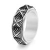 Anillo giratorio de acero de titanio egipcio vintage nuevo original de Amazon transfronterizo de acero inoxidable piramidal para hombre