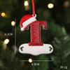 2026 Pingente de Resina de Natal para Família DIY Nome Escrito à Mão Osso de Cachorro de Natal Decoração de Árvore de Natal Personalização