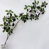 Nueva Rama de Gardenia Artificial Decoración de Boda Flor Falsa Arreglo Floral de Alta Gama con Flor Decorativa Accesorios para Fotos