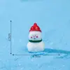 Figuras Nuevas Lindas de Navidad de Santa Claus y Muñeco de Nieve Partículas Kawaii Accesorios Decorativos DIY Mini Adornos de Escritorio