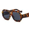 Gafas de sol de moda M337 con montura grande de seis lados, PC, UV400, para cara fina, gafas de pasarela, gafas de sol para hombre y mujer transfronterizas de Instagram