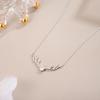 Sentido del diseño Plata de ley S925 todo el camino Collar de alce femenino amigas enviar novia regalo de cumpleaños joyería