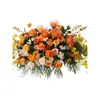 Atril de Alta Gama Arreglo Floral Personalizado Flores para Mesa de Conferencia y Rueda de Prensa Flores Artificiales de Rosa Flores Colgantes para Mesa de Banquete