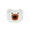 Bolsa de Boneca Novo Estilo, Bolsa Transversal de Urso de Pelúcia, Bolsa Pequena Fofa para Mulheres, Mini Bolsa Peluda, Bolsa de Urso de Desenho Animado, Bolsa de Mão