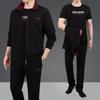 Roupa Esportiva Casual para Homens de Meia-Idade e Idosos, Roupa de Outono Casual para Pais, Tamanho Plus, Roupa Esportiva de Três Peças para Homens de Meia-Idade