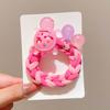 Cordão de Cabelo Infantil Kulomi Tecido Menina Bonito Luminoso Pequena Tartaruga Anel de Cabelo Menina Elástico Alto Tendão de Borracha Acessórios de Cabelo