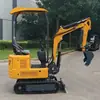 Microexcavadora de zanjas para huertos domésticos Haituo 10, miniexcavadora de ingeniería de trituración de 1 tonelada, microexcavadora multifuncional