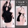 Fantástica Lingerie Sexy Retro Cheongsam Hot Lace Hollow Linda Tentação Costas Lace-up Side Slit Uniforme para Mulheres