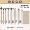 Set de 15 Pinceles para Sombras de Ojos, Pincel Detalle para Delineador Tipo Hoja, Pinceles para Maquillaje de Rubor, Labios, Cejas, Herramientas de Belleza, Serie Dorada