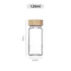 Botella Cuadrada para Especias Amazon Frasco para Especias Tarro de Vidrio Sellado para Cocina Tapa de Bambú Botella de Condimento para Barbacoa Comino
