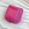 Bolsa de Tofu de Malla Dopamina Cuadrada Rejilla Bolsa de Almacenamiento Varios Viaje Multiusos Bolsa de Almacenamiento para Cables de Datos