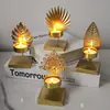 Portavelas Minimalista de Metal Estilo Nórdico con Base Cuadrada y Diseño en Forma de Hoja, Portavelas de Hierro Forjado para Crear Ambiente en Sala de Estar y Dormitorio