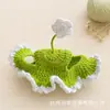 Sombrero para Mascotas Gato Perro Sombrero Tejido a Mano Accesorio de Disfraz Adorno para la Cabeza Divertido Sombrero de Lana Hecho a Mano Accesorios