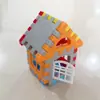 Bloques de Construcción Grandes para Casa con Ventanas Niños de Jardín de Infancia Casa Cuadrada Grande de Plástico Ensamblada Grupo de Casas Ensambladas Niñas y Niños