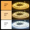 Fitas de LED, 220V, autoadesivas, para uso doméstico em salas de estar e quartos, ultra brilhantes, COB de alta voltagem, fitas de LED à prova d'água