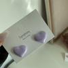 Aretes de Amor Rosa Corazón Crema Aretes Femeninos Diseño Nicho Superior Dulce 2025 Nueva Moda