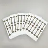 Suministro transfronterizo de pegatinas para el puente de la nariz con forma de mancuerna pequeña, hechas de material PE transparente, diseñadas para reducir el tamaño del puente de la nariz, proporcionando corrección invisible, y con propiedades adhesivas impermeables, resistentes al sudor y altamente elásticas.