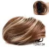 Moño de clip para el cabello, moño pequeño, peluca de moño, anillo para el cabello liso de mujer, recogido negro y café, voluminoso y natural, en stock